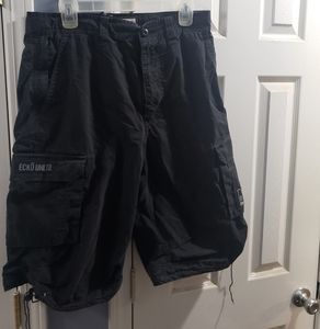Black size 32 Ecko Unlimited Black Cargo Shorts